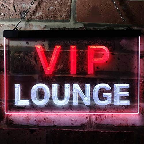 VIP Lounge Dual LED Neon Light Sign